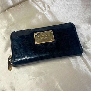 Michael Kors Black Patent Wallet